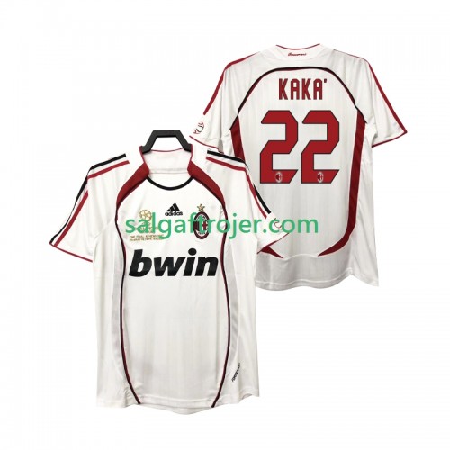 AC Milan KAKA 22 2006 2007 Fodboldtrøjer Retro Udebanesæt Kort ærmer AC Milan KAKA 22 2006 2007 Fodboldtrøjer Retro Udebanesæt Kort ærmer